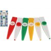 SMĚR KAZOO plastový foukací hudební nástroj 12cm 3 barvy