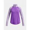 Dievčenské tričko Under Armour Tech Graphic 1/2 Zip Fialová YLG