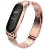 Xiaomi Mi Band 3/4/5/6 - V Style celokovový náhradný náramok/remienok Farba: Ružové zlato MBSCZ-5VSTRG