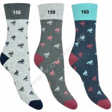 MORE Veselé ponožky 078-158 sv.sivá