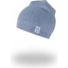 Little Angel Čiapka hrejivá modrý melír
