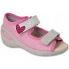 Befado detské sandále, ružová látka, veľkosť 22