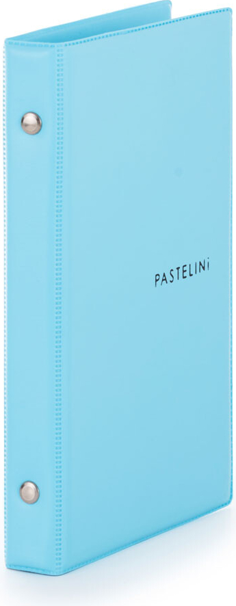 Karisblok A6 PVC 2-krúžkový Pastelini modrý