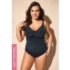 Astratex zoštíhlujúce jednodielne plavky Panay čierna