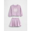 GAP Baby outfit set s logom VintageSoft Fialová 2YRS