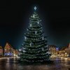 DECOLED LED svetelná sada na stromy vysoké 21-23 m, ľadová biela s padajúcim snehom