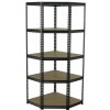 AHProfi Rohový policový regál, 5 polic - 1830 x 730 x 730 mm - AH017