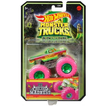 Mattel Hot Wheels Monster Trucks svítící ve tmě Midwest Madness