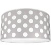 LAMPDAR Detské stropné svietidlo DOTS GREY 2xE27/60W/230V šedá SA0660 + záruka 3 roky zadarmo + záruka 3 roky zadarmo