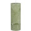 IB Laursen Stĺpová sviečka RUSTIC GREEN TEA 18 cm zelená