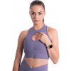 BrainMax podprsenkový skrátený top, levanduľová Veľkosť: XXS Športový top pre ženy s vykrojením v oblasti dekoltu