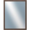 DANTIK - Zrkadlo v rámu, rozmer s rámom 70x90 cm z lišty RETRO hnedá (3144)