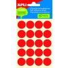 Samolepiace etikety O 19 mm - červené