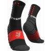 Bežecké ponožky Compressport, SHOCK ABSORB SOCKS čierna,červená,biela T2