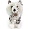 Rappa Plyšový pes čínský chocholatý stojící 25 cm ECO-FRIENDLY