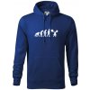 Evolution fitness - Mikina pánska Cape s kapucňou - 4XL ( Kráľovská modrá )