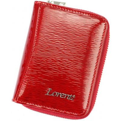 Barebag Lorenti Kožená červená malá dámska peňaženka RFID