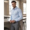 Dstreet pánská elegantná košel'a DX2590 modrá svetlo