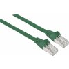 Intellinet 740906 RJ45 sieťové káble, prepojovacie káble CAT 6A S/FTP 3.00 m zelená fóliové tienenie, tienenie pletivom, tienený, bez halogénov 1 ks; 740906