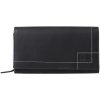 SEGALI Dámska kožená peňaženka SG-207 čierna-sivá