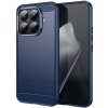 Techsuit - Carbon Silicone puzdro s karbónovým vzorom pre Xioami 15T Pro - modré