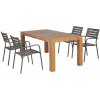 Exotan Stella Hawaii jedálenská súprava Variant: Stôl Stella 160 cm + 4 stoličky, Farba stoličky: taupe