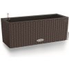 Kvetináč Lechuza Balconera Cottage mokka so samozavlažovacím setom viac veľkostí 50 cm