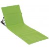 Polstrovaná plážová podložka s operadlom, zelená,skladateľne