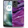 Picasee ULTIMATE CASE pro Motorola Moto E14 - Purple glitter
