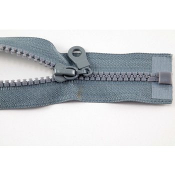 Deliteľný kostený zips - dĺžka (30 - 95 cm) - rôzne farby 65 cm Červená