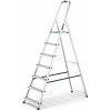TRIZERATOP DRABEST rebrík Skladací hliníkový rebrík 7 stupňov Rebrík pre domácnosť Nosnosť do 125 kg Viacúčelový rebrík bez háčika