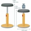 Ergonomická balančná stolička Leitz Cosy Ergo v teplá žltá, Doprava zdarma