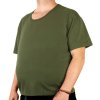 Olivové tričko nadmerná veľkosť Gold Champion (Rybárske tričko nadrozmerné zelené)