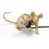 SELETTI Stolová LED lampa Mouse Lamp USB ležiaca zlatá - 15232