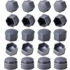 Kryty skrutiek, na skrutky kolies 19mm, 16+4 ks sada šedé