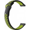 BStrap Silicone Sport remienok na Huawei Watch GT2 42mm, black/green (SXI001C0107)