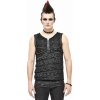 tielko DEVIL FASHION Indestructable Punk Tank Top With Chains Čierna