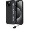 Karl Lagerfeld puzdro plastové Apple iPhone 15 KLHCP15SPSAKDGCK čierne