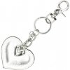 Mondo Italia Kožená kľúčenka srdce strieborná Made in Italy Strieborná