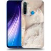 Picasee silikónový čierny obal pre Xiaomi Redmi Note 8 - Cream marble