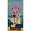 Ceduľa Beach Bar 30,5cm x 15,5cm Plechová tabuľa