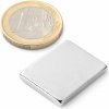 SOLLAU Neodymový magnet hranol 25x20x3 mm, N38, ponikelovaný