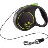 Flexi Black Design XS lanko 3 m zelené 8 kg