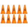 Merco Number Set kužele s číslami 23cm oranžová