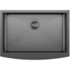 Sapho AMERICAN polozapustený nerezový drez 70x50cm, gun metal ZN7050B