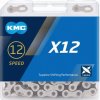Reťaz KMC X-12 silver/black 126čl. box
