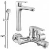 MEXEN/S - Kama DS75 Set umývadlové a vaňové batérie s príslušenstvom, chróm 72513DS75-00