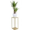 DekorStyle Stojan na květiny Loftstyle 60 cm zlatý + záruka 3 roky zadarmo