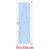 Soft Plastové okno 75x210 cm, otváravé a sklopné
