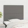 vidaXL Čelá postele 2 ks tmavosivé 100x5x78/88 cm látka 3116183